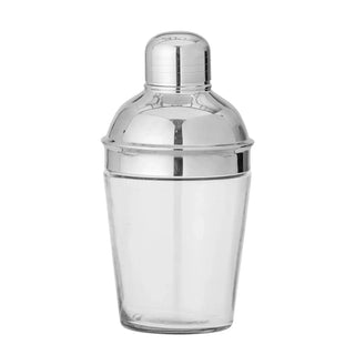 Cocktailshaker gerecycled glas zilver 17cm van Bloomingville, duidelijk als hoofdfoto afgebeeld