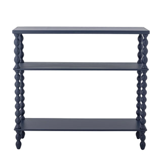 Consoletafel donkerblauw Salino 90cm van Bloomingville, aan de achterzijde met constructie zichtbaar