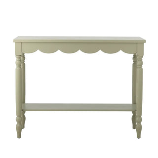 Consoletafel grenen groen Salla 106cm van Bloomingville, van bovenaf met vorm en indeling zichtbaar