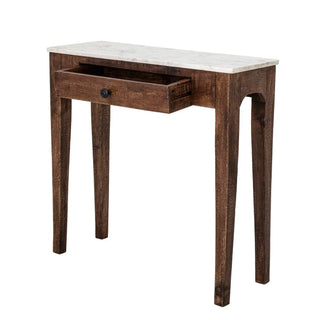 Consoletafel mangohout bruin Hauge 79cm van Bloomingville, van bovenaf met vorm en indeling zichtbaar