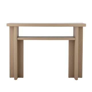 Consoletafel naturel Cupa 32×80×110 cm van Bloomingville, van bovenaf met vorm en indeling zichtbaar