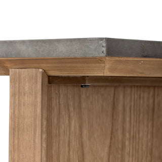 Consoletafel vurenhout bruin Riva 110cm van Bloomingville, geplaatst in een ruimtelijke woonomgeving