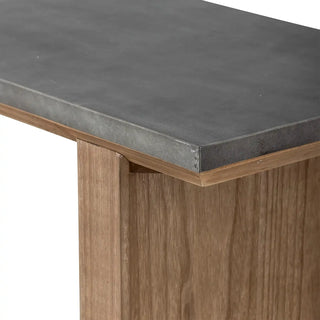 Consoletafel vurenhout bruin Riva 110cm van Bloomingville, toegepast in een stijlvolle woonkamer