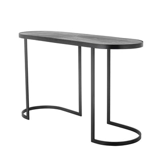 Consoletafel vurenhout zwart Carter 110cm van Bloomingville, aan de achterzijde met constructie zichtbaar