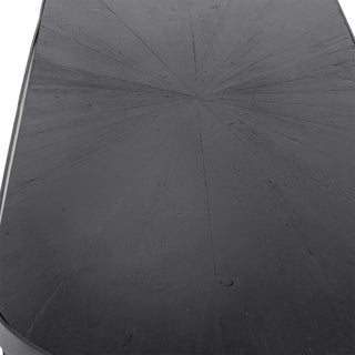 Consoletafel vurenhout zwart Carter 110cm van Bloomingville, geplaatst in een ruimtelijke woonomgeving