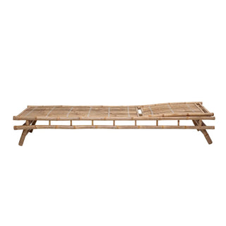 Daybed bamboe nature Sole van Bloomingville, van bovenaf met vorm en indeling zichtbaar