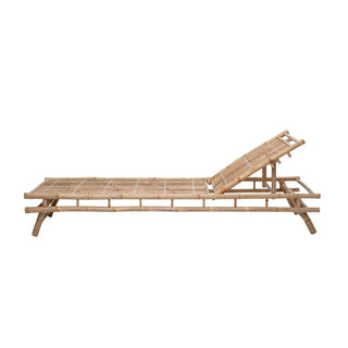 Daybed bamboe nature Sole van Bloomingville, met stof en structuur van dichtbij zichtbaar