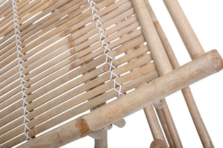 Daybed bamboe nature Sole van Bloomingville, schuin van voren met vorm en afwerking zichtbaar