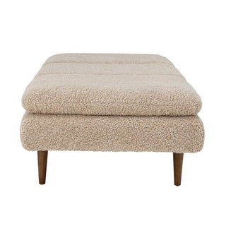 Daybed polyester nature Pione van Bloomingville, aan de achterzijde met constructie zichtbaar