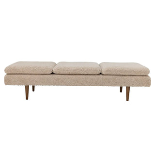 Daybed polyester nature Pione van Bloomingville, van bovenaf met vorm en indeling zichtbaar