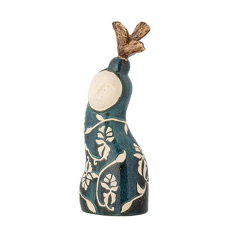 Decoratie aardewerk blauw Layhan 31cm van Bloomingville, duidelijk als hoofdfoto afgebeeld