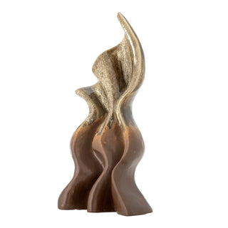 Decoratie aardewerk bruin Flood 40cm van Bloomingville, schuin bekeken met vorm en afwerking zichtbaar