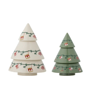 Decoratie aardewerk nature Yule - set van 2 van Bloomingville, duidelijk als hoofdfoto afgebeeld