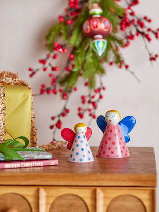 Decoratie aardewerk rose Caramella - set van 2 van Bloomingville, toegepast in een sfeervolle interieursetting