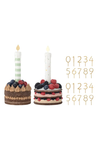 Decoratie polyresin rood Hooray van Bloomingville, schuin bekeken met vorm en afwerking zichtbaar