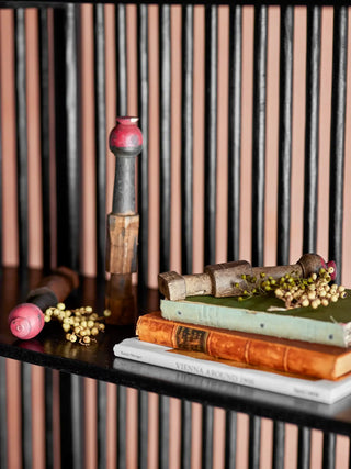 Decoratieobject gerecycled hout bruin Barac van Bloomingville, in een gestileerde detailopstelling