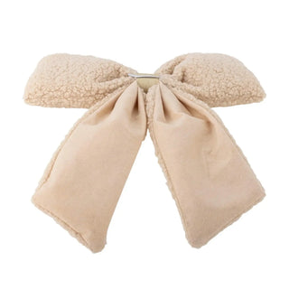 Decoratiestrik beige Ruby 38cm van Bloomingville, aan de achterzijde met afwerking zichtbaar