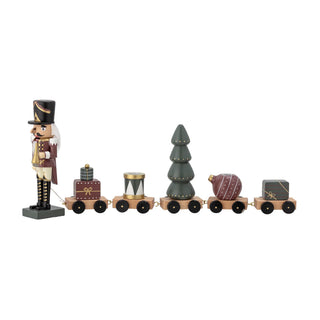 Decoratieve kersttrein multicolor Vadim van Bloomingville, vanuit een aanvullend productaanzicht