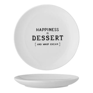 Dessertbord Dessert wit Wendy 15cm van Bloomingville, aan de achterzijde met afwerking zichtbaar