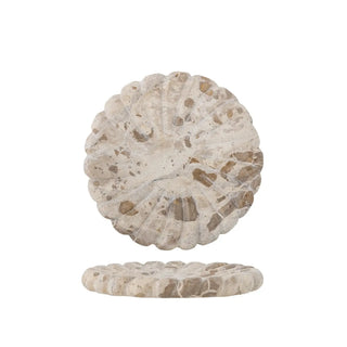 Dienblad marmer nature Marlie 22cm van Bloomingville, duidelijk als hoofdfoto afgebeeld
