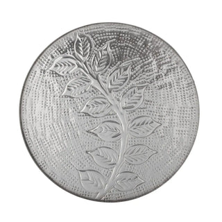 Dienblad metaal zilver Leila 30cm van Bloomingville, toegepast in een sfeervolle interieursetting