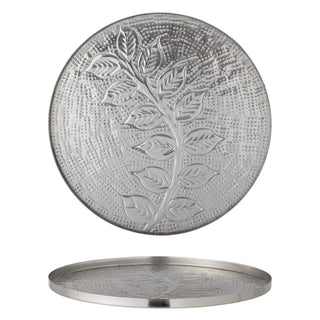 Dienblad metaal zilver Leila 30cm van Bloomingville, duidelijk als hoofdfoto afgebeeld