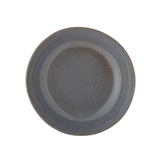 Diep bord aardewerk grijs Sandrine 22cm van Bloomingville, met materiaal en structuur van dichtbij zichtbaar
