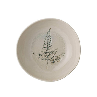Diep bord aardewerk nature Bea 21cm van Bloomingville, met materiaal en structuur van dichtbij zichtbaar