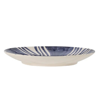 Dinerbord aardewerk blauw Shama 27cm van Bloomingville, vanuit een aanvullend productaanzicht