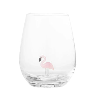 Drinkglas glas Misa flamingo van Bloomingville, duidelijk als hoofdfoto afgebeeld