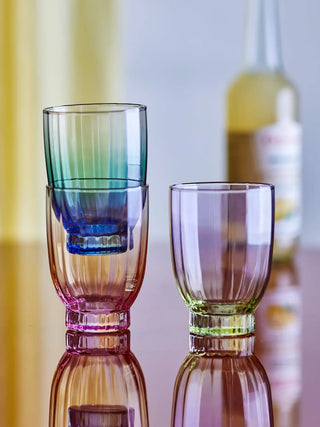 Drinkglas glas multi Nicoline - set van 6 van Bloomingville, toegepast in een sfeervolle interieursetting