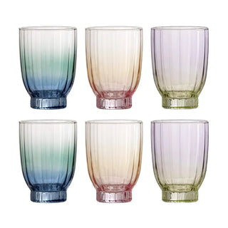 Drinkglas glas multi Nicoline - set van 6 van Bloomingville, duidelijk als hoofdfoto afgebeeld