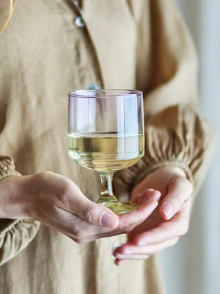 Drinkglas glas paars Luciana - 6 stuks van Bloomingville, toegepast in een sfeervolle interieursetting