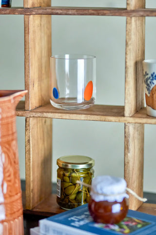 Drinkglas glas transparant Afeen van Bloomingville, toegepast in een sfeervolle interieursetting