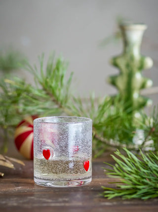 Drinkglas glas transparant Debra van Bloomingville, toegepast in een sfeervolle interieursetting