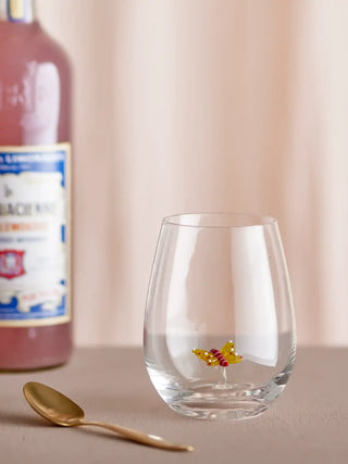 Drinkglas vlinder Misa 560ml van Bloomingville, toegepast in een sfeervolle interieursetting