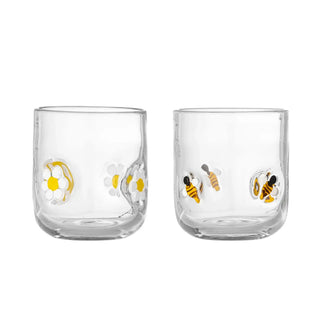 Drinkglazen glas transparant Buzz - set van 2 van Bloomingville, duidelijk als hoofdfoto afgebeeld