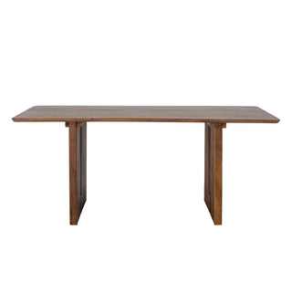 Eetkamertafel mangohout bruin Milow 90x180cm van Bloomingville, van bovenaf met vorm en indeling zichtbaar
