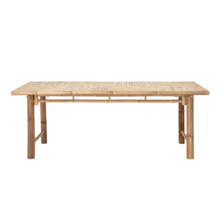 Eettafel bamboe nature Sole 98x200cm van Bloomingville, met aandacht voor materiaal en afwerking