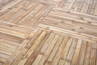 Eettafel bamboe nature Sole 98x200cm van Bloomingville, met vorm en productdetails duidelijk zichtbaar