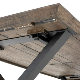 Eettafel eiken bruin Maldon 200x95cm, duidelijk en herkenbaar afgebeeld