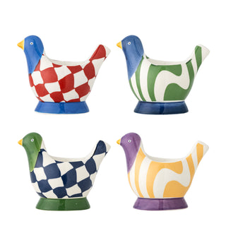 Eierdopjes Birdy - set van 4 van Bloomingville, duidelijk als hoofdfoto afgebeeld