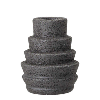 Emin candlestick black 9cm - Het Adres