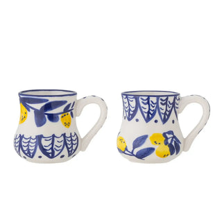Espressomok aardewerk blauw Maxima - set van 2 van Bloomingville, duidelijk als hoofdfoto afgebeeld