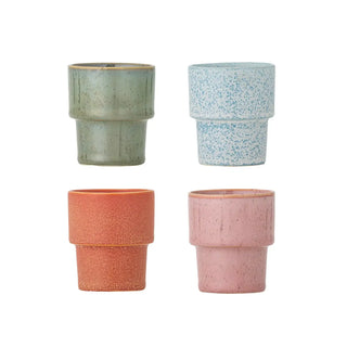 Espressomokken multi ewan 75ml - set van 4 van Bloomingville, duidelijk als hoofdfoto afgebeeld