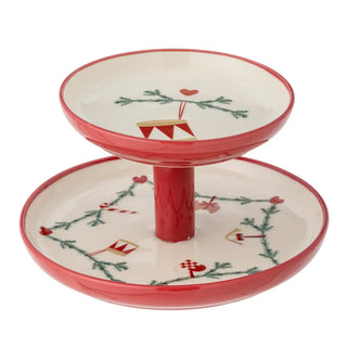 Etagère aardewerk nature Yule 22cm van Bloomingville, duidelijk als hoofdfoto afgebeeld