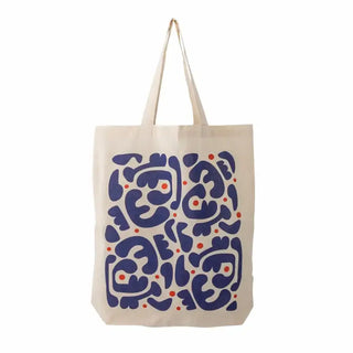 Eviaya Shopper katoen blauw van Bloomingville, duidelijk als hoofdfoto afgebeeld