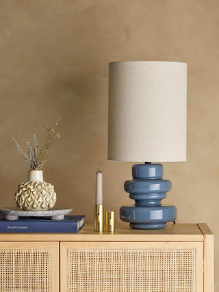 Fabiola table lamp blue glass - Het Adres