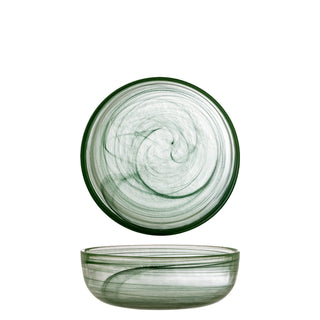 Glazen schaal groen Amelie Ø21,5×7,5 cm van Bloomingville, duidelijk als hoofdfoto afgebeeld