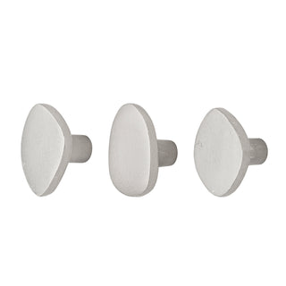 Haakjes aluminium zilver Ferri - set van 3 van Bloomingville, duidelijk als hoofdfoto afgebeeld
